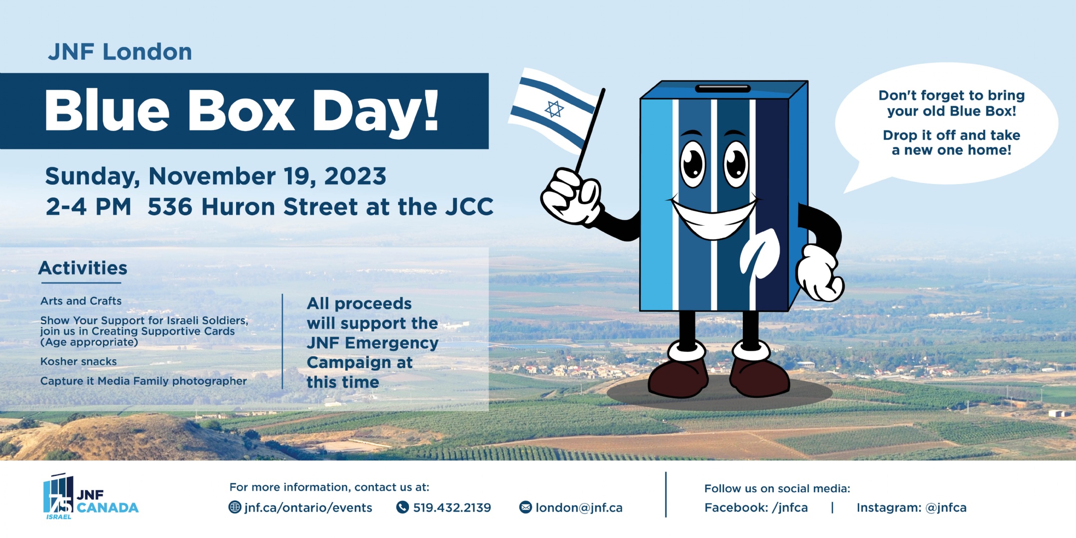 JNF London Blue Box Day JNF London Blue Box Day